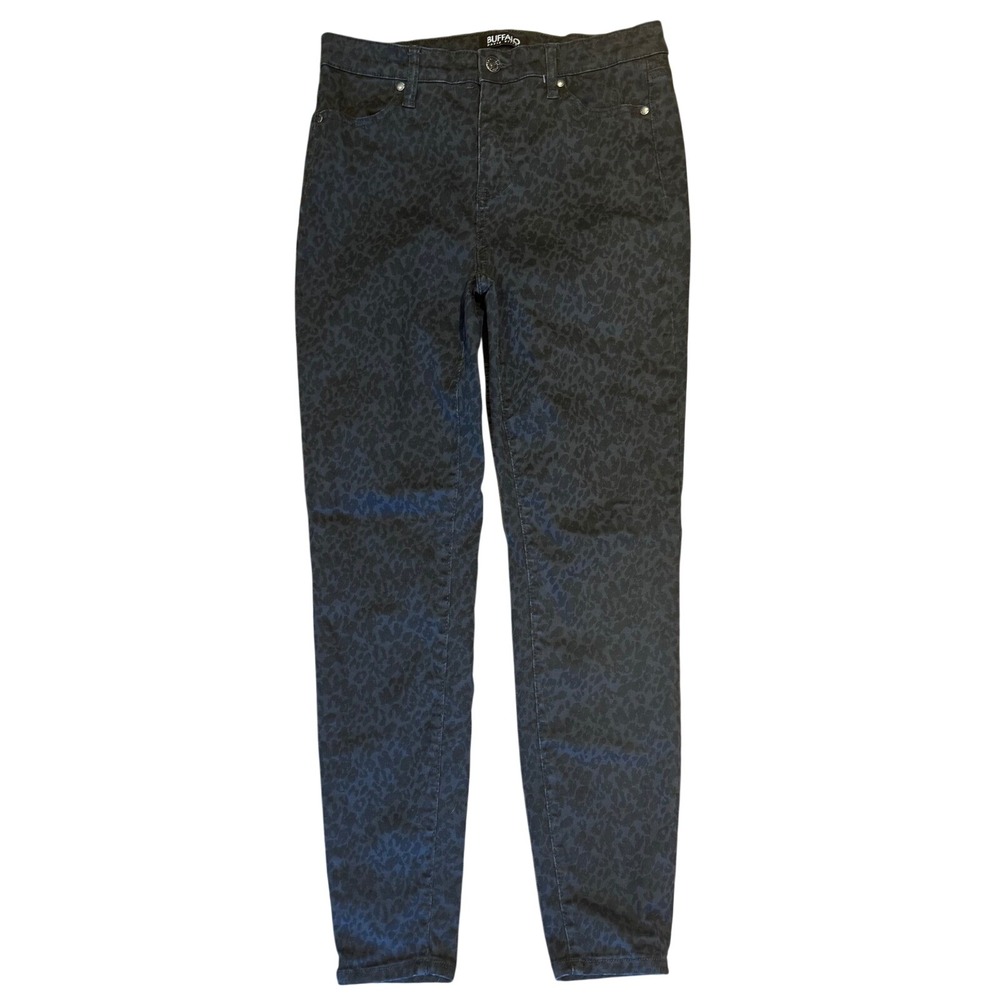 Buffalo‎ David Bitton Skinny Jeans Black Leopard Print Women 6/28